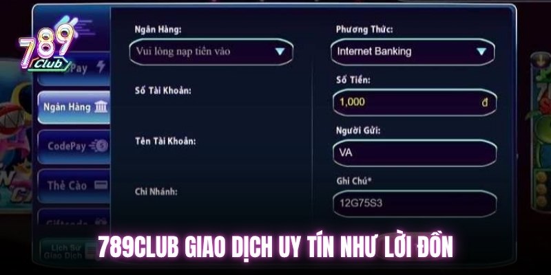 Một số thời điểm giao dịch 789club chậm
